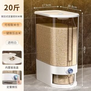 10kg Rice Dispenser (Clear)