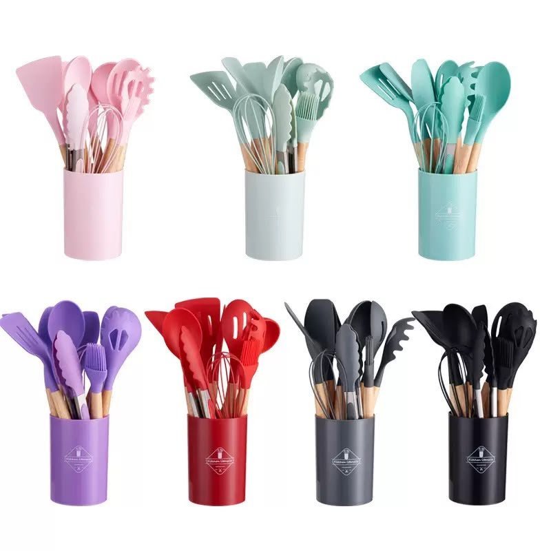 12 Pcs Silicon Ladles Set