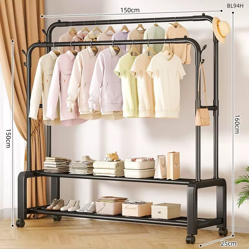 Double Rod Heavy Duty Cloth Rack